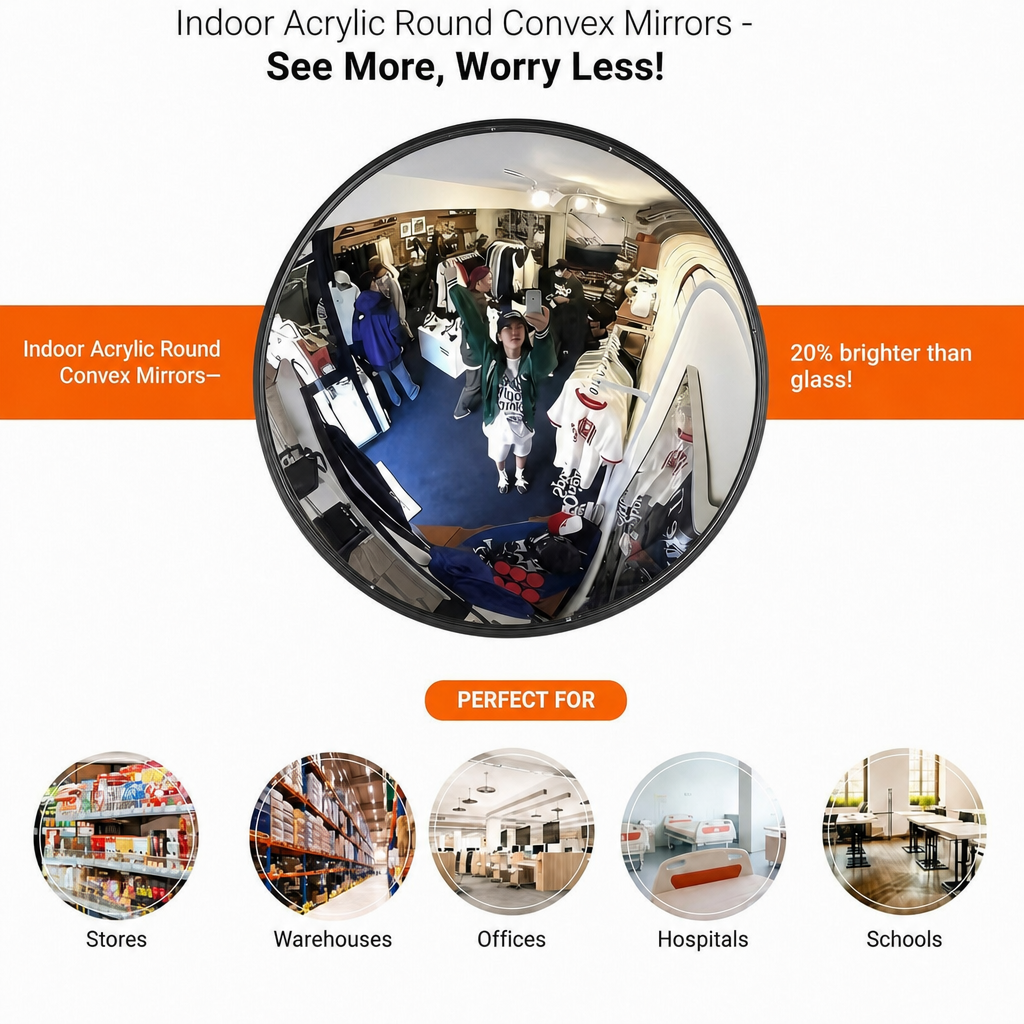 26” Wide-Angle "Fish-Eye" Convex Mirror